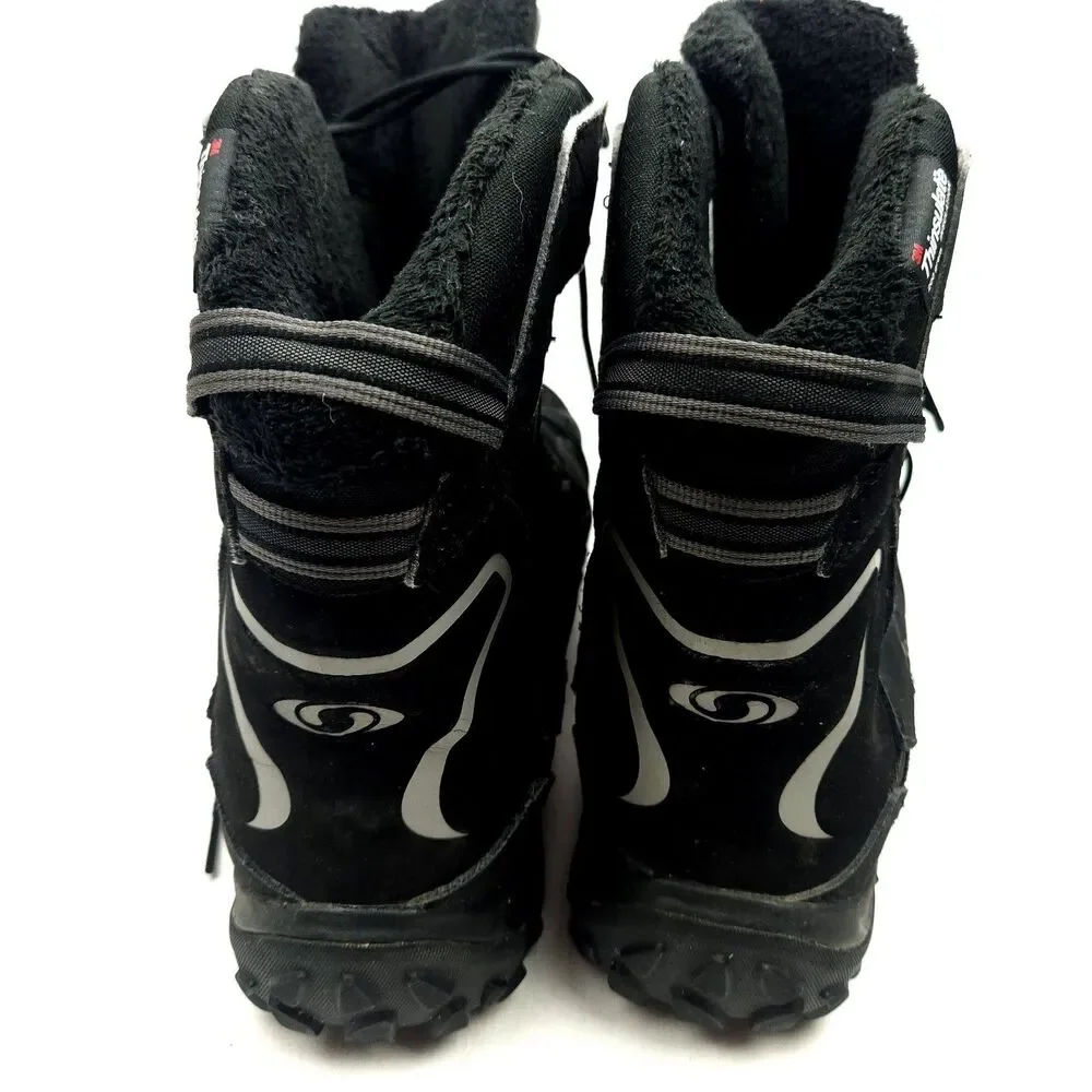 Salomon Snowtrip Black Thinsulate 200 Gram Waterproof Boots Mens Size 14
